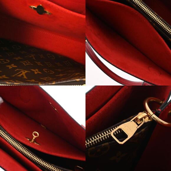 Louis Vuitton Monogram Flower Tote Coquelicot Red Canvas Bag - Picture 10 of 11